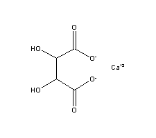 四水酒石酸钙结构式_3164-34-9结构式