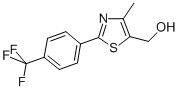 (4-甲基-2-[4-(三氟甲基)苯基]-1,3-噻唑-5-基)甲醇结构式_317318-96-0结构式
