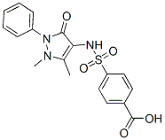 4-(1,5-二甲基-3-氧代-2-苯基-2,3-二氢-1H-吡唑-4-磺酰基)-苯甲酸结构式_31816-70-3结构式