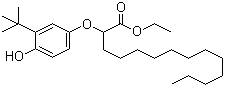 Ethyl 2-(3-tert-butyl-4-hydroxyphenoxy)tetradecanoate Structure,31994-60-2Structure
