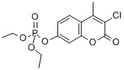 3-氯-4-甲基-2-氧代-2H-色烯-7-磷酸二乙酯结构式_321-54-0结构式