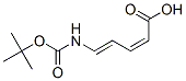 (2Z,4E)-5-({[(2-甲基-2-丙基)氧基]羰基}氨基)-2,4-戊二烯酸结构式_324767-41-1结构式