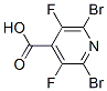 2,6-二溴-3,5-二氟吡啶-4-羧酸结构式_325461-60-7结构式