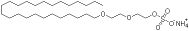 十二醇聚乙二醇硫酸酯铵盐结构式_32612-48-9结构式