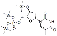 3-O-三甲基甲硅烷基胸腺嘧啶脱氧核苷 5-磷酸双(三甲基甲硅烷基)酯结构式_32645-60-6结构式
