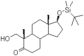 (3S,3aS,6S)-3-(叔丁基二甲基硅氧基)-6-(羟甲基)-3a,6-二甲基十氢-1H-环戊并[a]萘-7(2H)-酮结构式_327048-93-1结构式