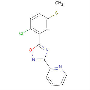 3-(吡啶-2-基)-5-(2-氯-5-甲基硫代苯基)-1,2,4-噁二唑结构式_327056-34-8结构式