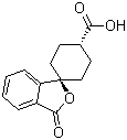 反式-3’-氧代-螺[环己基-1,1’(3’H)-异苯并呋喃]-4-羧酸结构式_328233-08-5结构式