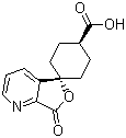 反式-7’-氧代-螺[环己基-1,5’(7’H)-呋喃并[3,4-b]吡啶]-4-羧酸结构式_328233-13-2结构式
