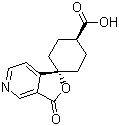 trans-3’-Oxo-spiro[cyclohexane-1,1’(3’H)-furo[3,4-c]pyridine]-4-carboxylic acid Structure,328233-18-7Structure