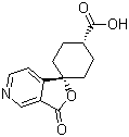 顺式-3’-氧代-螺[环己基-1,1’(3’H)-呋喃并[3,4-c]吡啶]-4-羧酸结构式_328233-46-1结构式