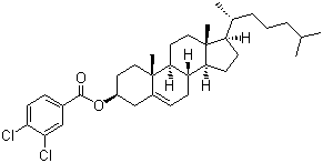 胆甾烯基 3,4-二氯苯甲酸酯结构式_32834-71-2结构式