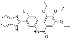 N-[3-(1H-苯并咪唑-2-基)-4-氯苯基]-3,4,5-三乙氧基苯甲酰胺结构式_329196-48-7结构式