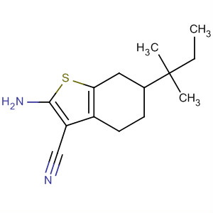2-氨基-6-(1,1-二甲基丙基)-4,5,6,7-四氢-1-苯并噻吩-3-甲腈结构式_329222-98-2结构式
