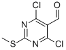 2-(甲硫基)-4,6-二氯-5-嘧啶甲醛结构式_33097-11-9结构式