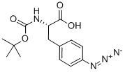 Boc-4-叠氮基-phe-oh结构式_33173-55-6结构式