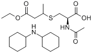 N-acetyl-s-(2-ethoxycarbonylethyl-1-methyl)-l-cysteine, dicyclohexylammonium salt Structure,33297-48-2Structure