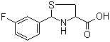 2-(3-氟苯基)-4-噻唑烷甲酸结构式_333408-47-2结构式