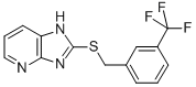 2-[[[3-(三氟甲基)苯基]甲基]硫代]-1H-咪唑并[4,5-B]吡啶结构式_333409-45-3结构式