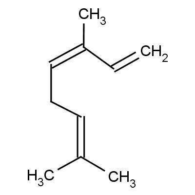 罗勒烯 异构体混合物结构式_3338-55-4结构式