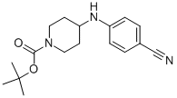 Tert-butyl 4-((4-cyanophenyl)amino)piperidine-1-carboxylate Structure,333986-52-0Structure
