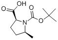 (2S,5S)-N-Boc-5-甲基吡咯烷-2-甲酸结构式_334769-80-1结构式