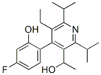 5-乙基-4-(4-氟-2-羟基苯基)-a-甲基-2,6-双(1-甲基乙基)-3-吡啶甲醇结构式_334992-03-9结构式