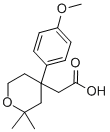 [4-(4-甲氧基-苯基)-2,2-二甲基-四氢-吡喃-4-基]-乙酸结构式_337486-10-9结构式