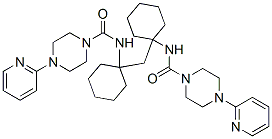 N,N-(亚甲基二-4,1-环己烷二基)双[4-(2-吡啶)-1-哌嗪羧酰胺]结构式_337511-95-2结构式