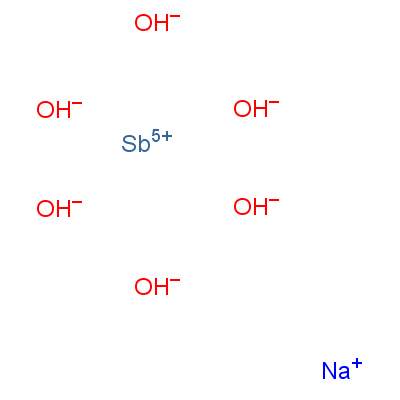 锑酸钠结构式_33908-66-6结构式
