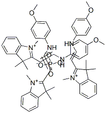 3H-indolium, 2-[2-[(4-methoxyphenyl) amino] ethenyl]-1,3,3-trimethyl-, phosphate Structure,33910-98-4Structure