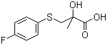 3-(4-氟苯巯基)-2-羟基-2-甲基丙酸结构式_339530-91-5结构式