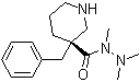 (3R)-3-(苯基甲基)-3-哌啶羧酸 1,2,2-三甲基肼结构式_339539-84-3结构式