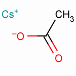乙酸铯结构式_3396-11-0结构式