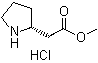 R-2-吡咯烷乙酸甲酯盐酸盐结构式_340040-67-7结构式