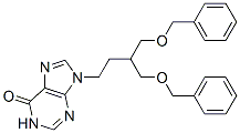 9-[4-(苄氧基)-3-[(苄氧基)甲基]丁基]-1H-嘌呤-6(9H)-酮结构式_34075-72-4结构式
