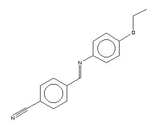 N-(对氰基亚苄基)-对乙氧基苯胺结构式_34128-02-4结构式