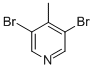3,5-二溴-4-甲基吡啶结构式_3430-23-7结构式