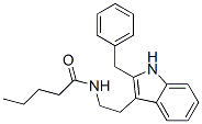 1-[3-(2-氨基乙基)-2-苯甲基-1H-吲哚-1-基]-1-戊酮结构式_343263-95-6结构式