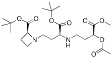 (2S,3s,3s)-n-[3-(3-乙酰氧基-3-甲氧基羰基丙烷氨基)-3-叔丁氧基羰基丙烷]氮杂丁烷-2-羧酸叔丁酯结构式_344299-89-4结构式
