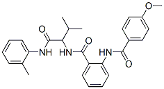 (9Ci)-2-[(4-甲氧基苯甲酰基)氨基]-N-[2-甲基-1-[[(2-甲基苯基)氨基]羰基]丙基]-苯甲酰胺结构式_345237-93-6结构式
