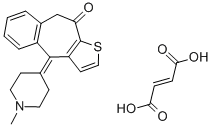 富马酸酮替芬结构式_34580-14-8结构式