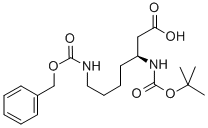 (3s)-3-[[(1,1-二甲基乙氧基)羰基]氨基]-7-[[(苯基甲氧基)羰基]氨基]-庚酸结构式_346694-77-7结构式