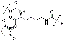 2,5-二氧代-1-吡咯烷基N<sup>2</sup>-{[(2-甲基-2-丙基)氧基]羰基}-N<sup>6</sup>-(三氟乙酰基)赖氨酸酯结构式_34695-46-0结构式