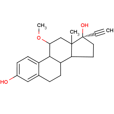 异炔雌醇 英文名称: moxestrol 英文别名: cas号:  34816-55-2 分子式