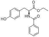 N-苯甲酰-L-酪氨酸乙酯结构式_3483-82-7结构式