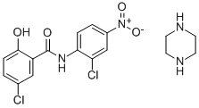 氯硝柳胺哌嗪盐结构式_34892-17-6结构式