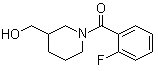 (2-氟-苯基)-(3-羟基甲基-哌啶-1-基)-甲酮结构式_349128-53-6结构式