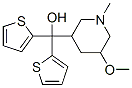 5-甲氧基-1-甲基-A,A-二(2-噻吩)-3-哌啶甲醇结构式_35012-51-2结构式