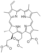 二氢卟吩e6三甲酯结构式_35038-32-5结构式